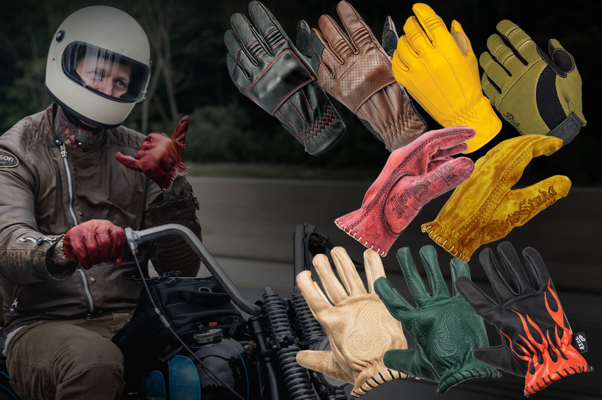 Gift ideas for motorcycle riders - Vintage Style Motorcycle Gloves