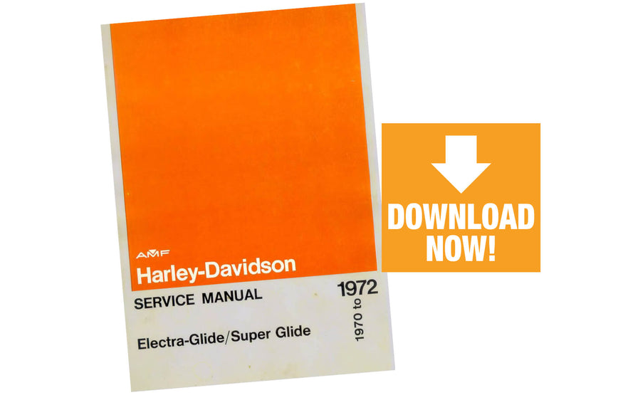 FL ElectraGlide SuperGlide 1970-1972 Service Manual Harley-Davidson