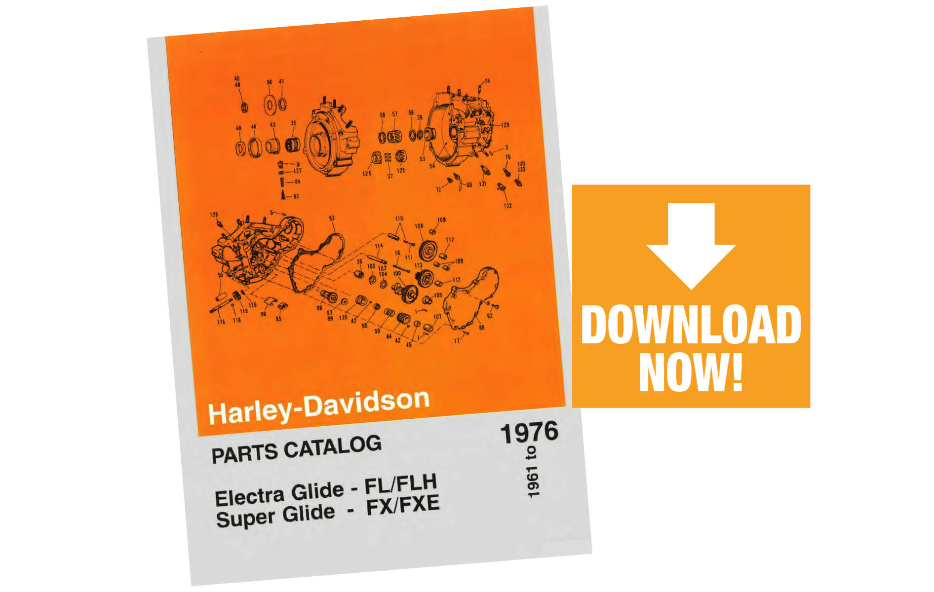 FL FX 1961-1976 Parts Book Harley-Davidson