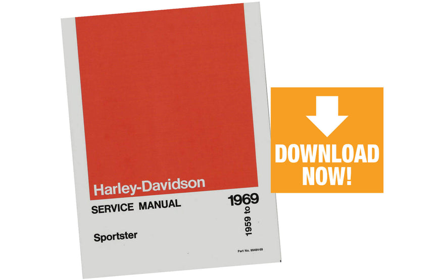 Harley-Davidson Sportster 1959 - 1969 Factory Service Manual P/N 99484-69