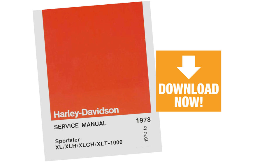 Harley-Davidson Sportster 1970 - 1978 Factory Service Manual P/N 99484-78