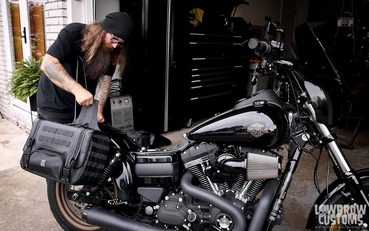 Video: How To Install Biltwell's Exfil Motorcycle Utility Bags On Harley-Davidsons13