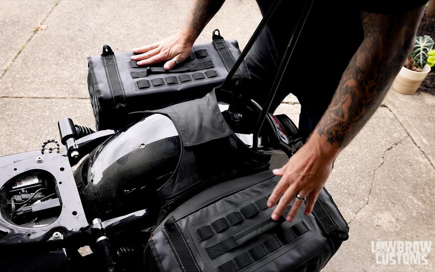 How To Install Biltwell's Exfil Motorcycle Utility Bags On Harley-Davidsons14