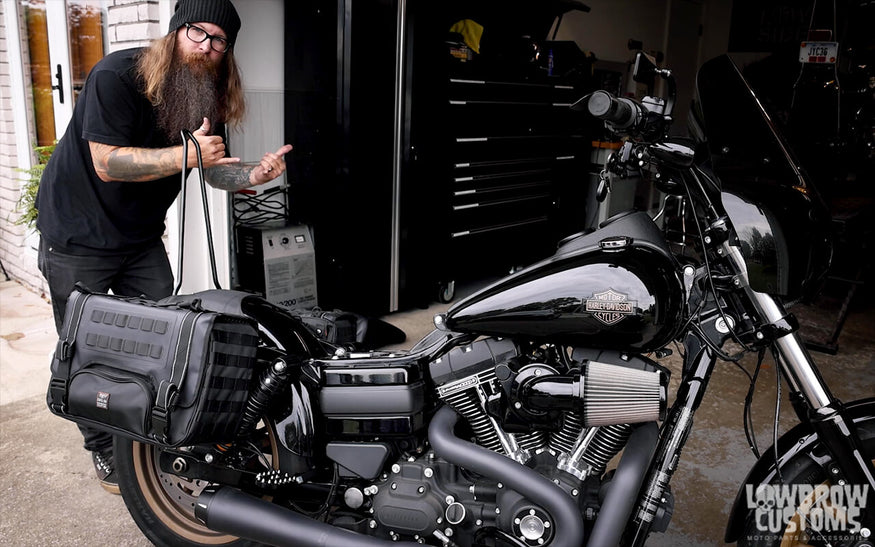 How To Install Biltwell's Exfil Motorcycle Utility Bags On Harley-Davidsons15