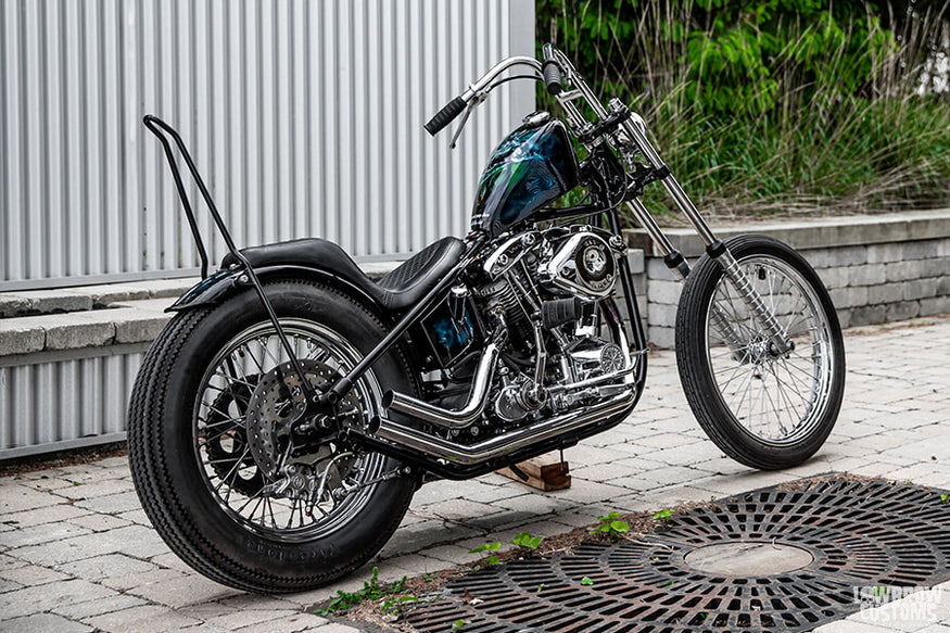 Harley-Davidson Sportster with Rabbit Ear Motorcycle Handlebars