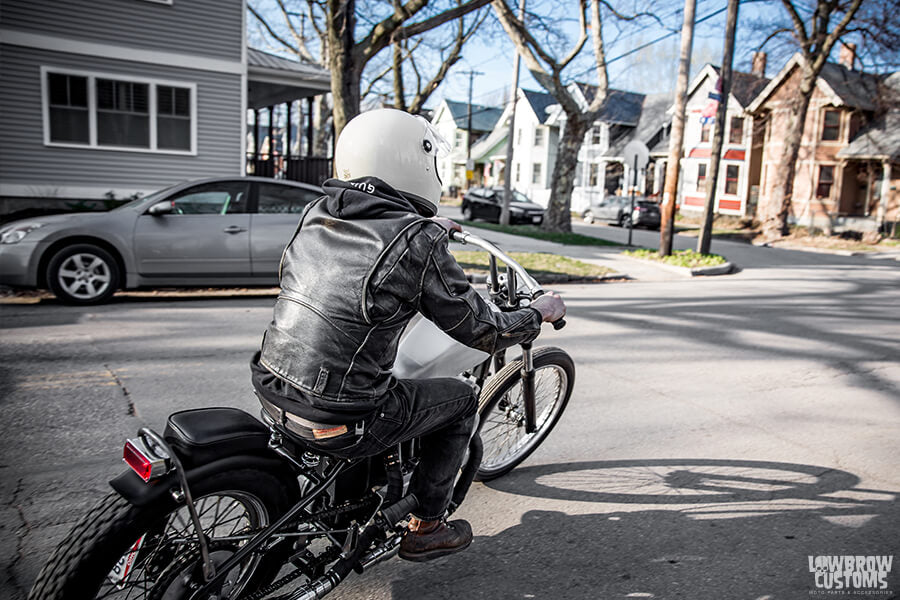 Harley-Davidson Sportster with T-bar Motorcycle Handlebars