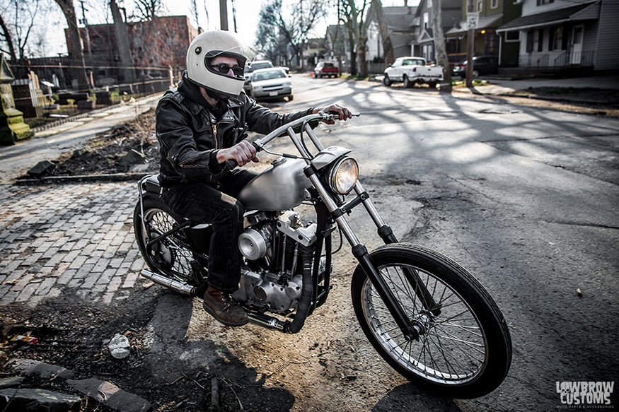 Harley-Davidson Sportster with T-bar Motorcycle Handlebars