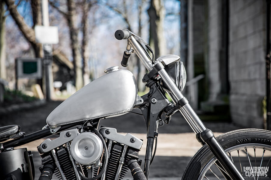 Harley-Davidson Sportster with T-bar Motorcycle Handlebars