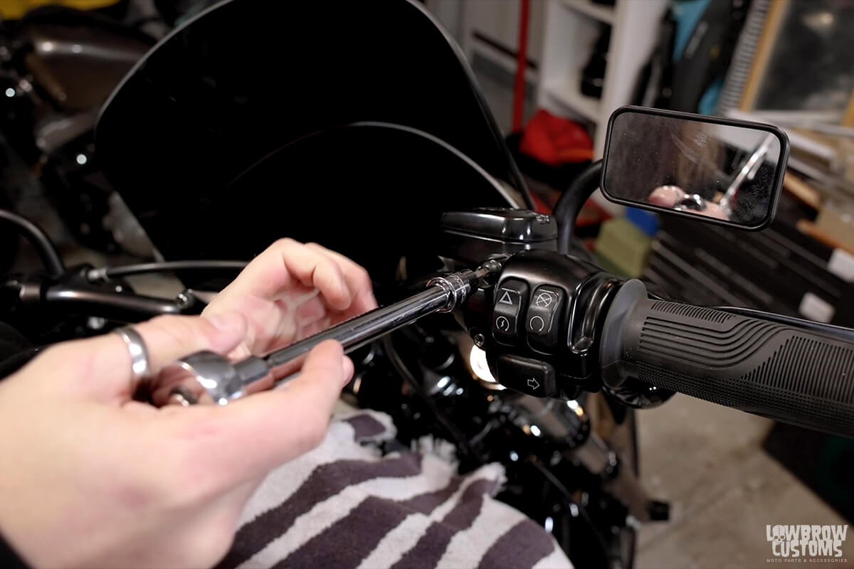 How To Install ODI Vans V-twin Lock On Grips For Throttle By Wire Motorcycles-15