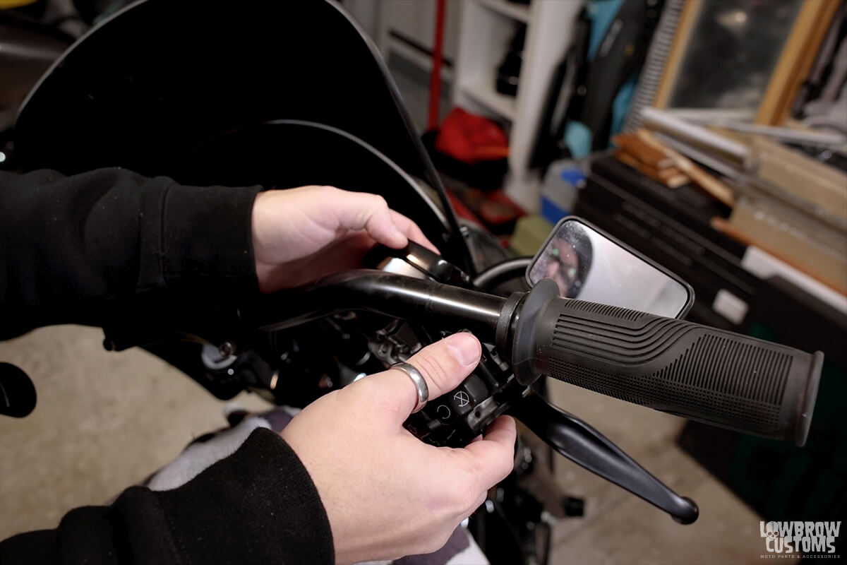 How To Install ODI Vans V-twin Lock On Grips For Throttle By Wire Motorcycles-18