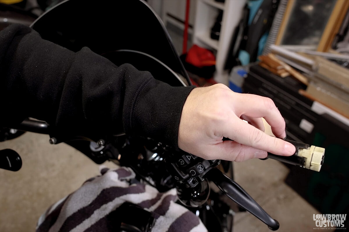How To Install ODI Vans V-twin Lock On Grips For Throttle By Wire Motorcycles-20