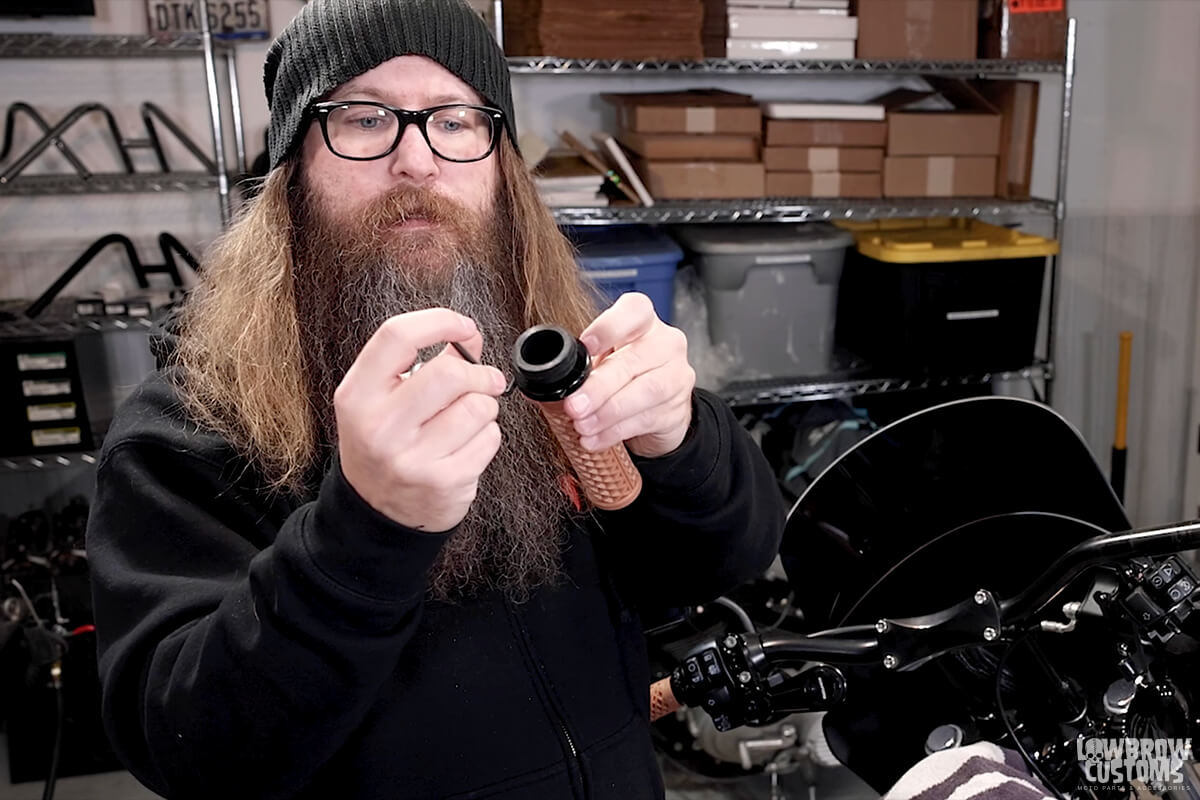 How To Install ODI Vans V-twin Lock On Grips For Throttle By Wire Motorcycles-23