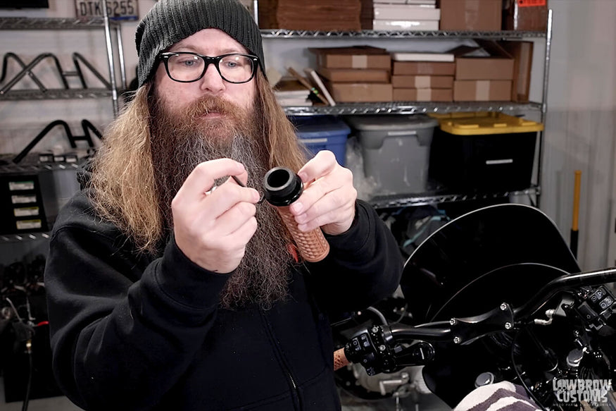 How To Install ODI Vans V-twin Lock On Grips For Throttle By Wire Motorcycles-23