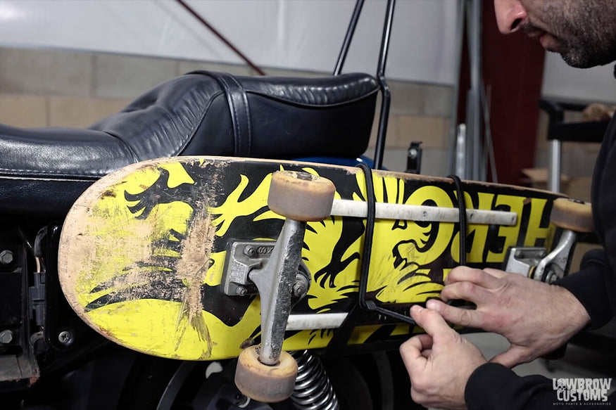 How To Install a Lowbrow Customs Skateboard Rack on a 1994-2003 Harley-Davidson Sportster-13