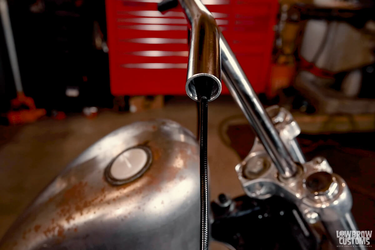 Adjust the Throttle Outer Cable - make a mark on the cable at the end of the bar