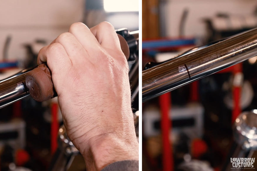Install a Motorcycle Internal Throttle - Using your grips to see how much you can take off