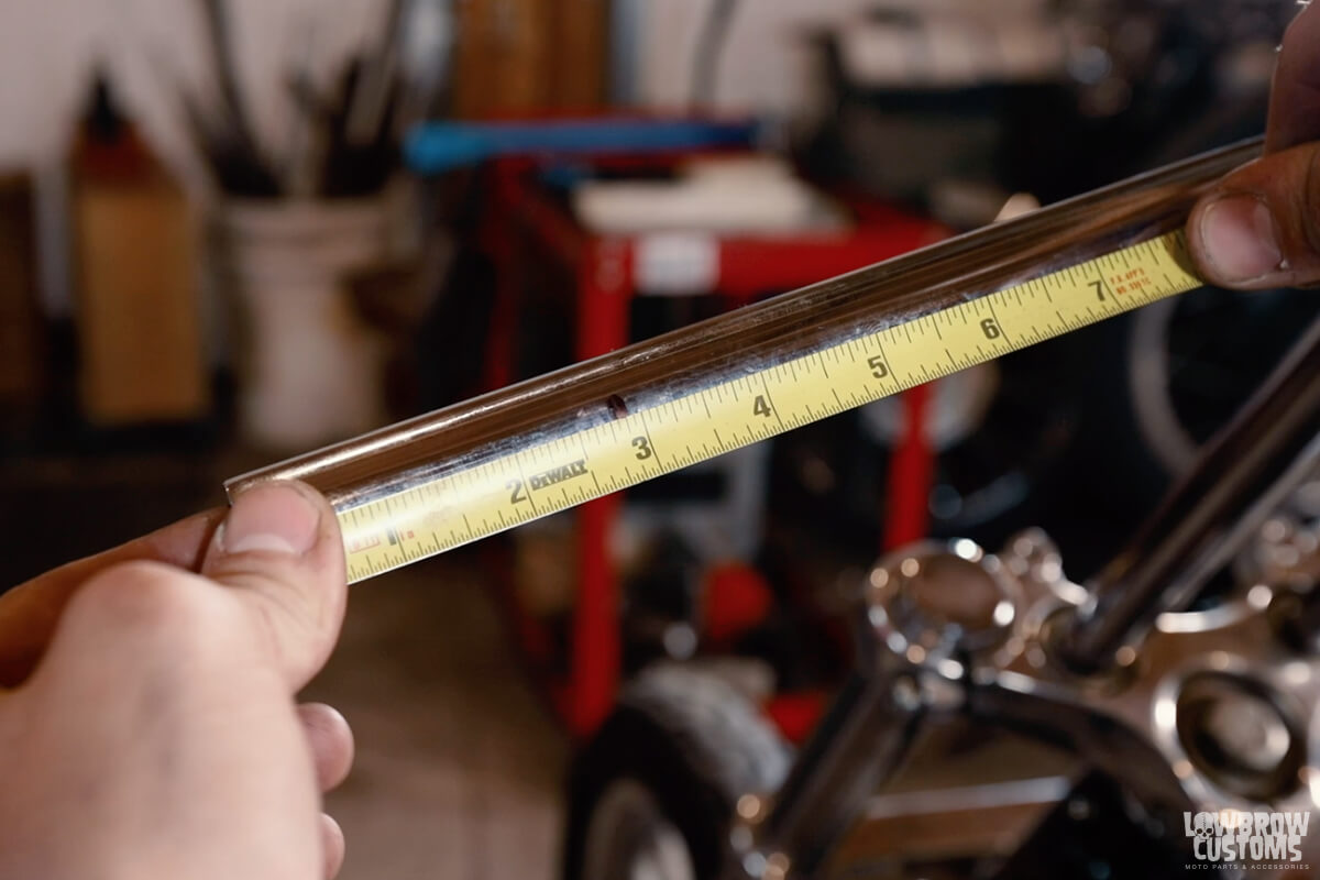 Cutting the handlebar to the proper length for installation of an internal throttle