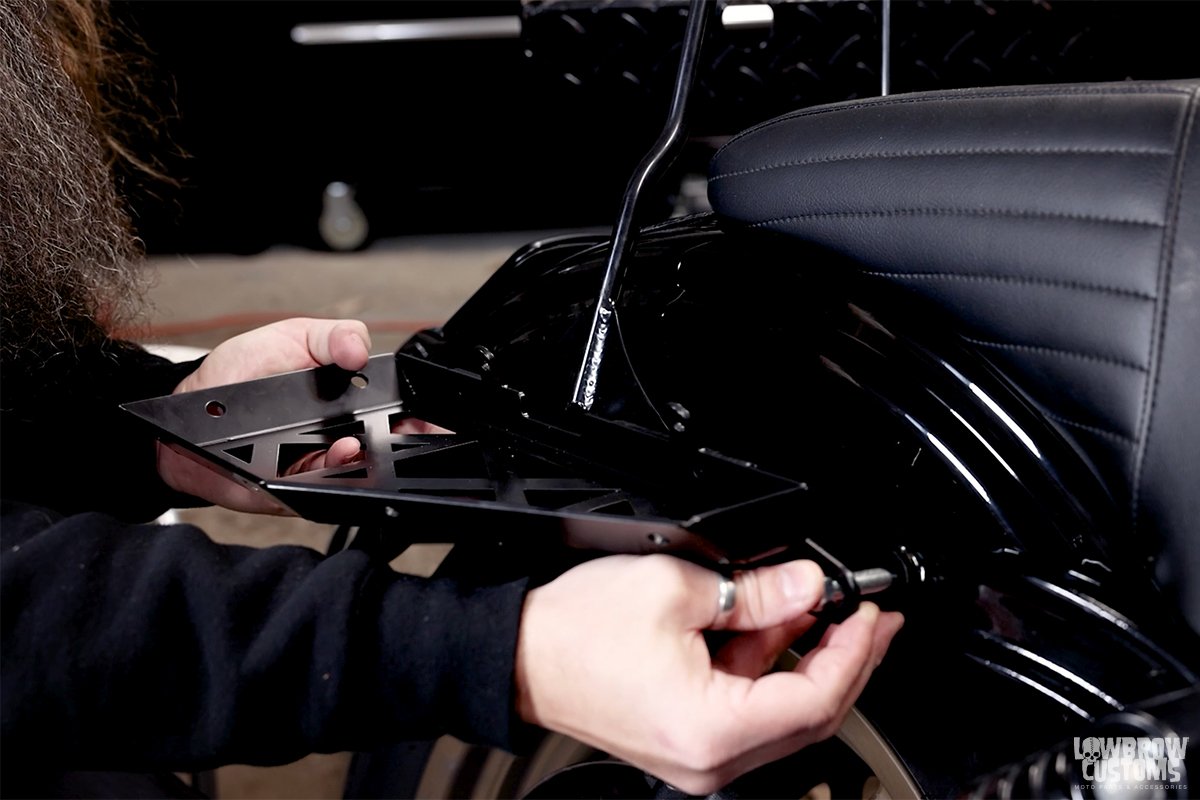 Installing Moto Luggage Rack on 2006-2017 Harley-Davidson Dynas in 4 Easy Steps-8