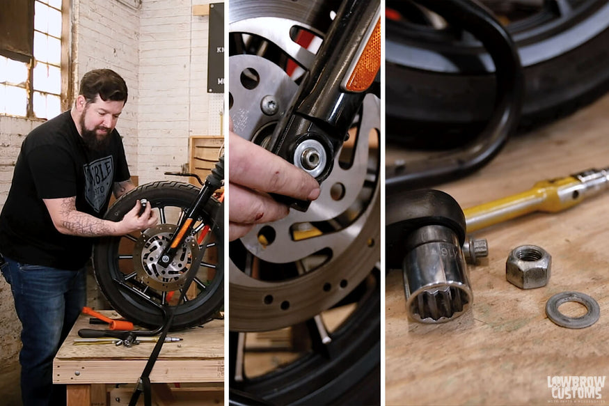 Knoble Tech Tips-How To Replace a Front Brake Rotor on a 2012 Harley-Davidson Sportster-10