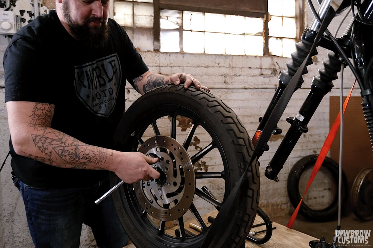 Knoble Tech Tips-How To Replace a Front Brake Rotor on a 2012 Harley-Davidson Sportster-15