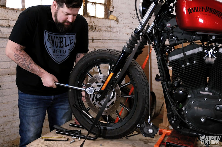 Knoble Tech Tips-How To Replace a Front Brake Rotor on a 2012 Harley-Davidson Sportster-28