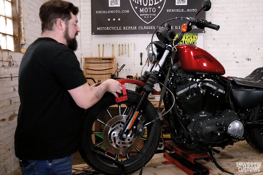 Knoble Tech Tips-How To Replace a Front Brake Rotor on a 2012 Harley-Davidson Sportster-2