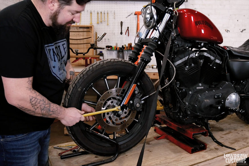 Knoble Tech Tips-How To Replace a Front Brake Rotor on a 2012 Harley-Davidson Sportster-3