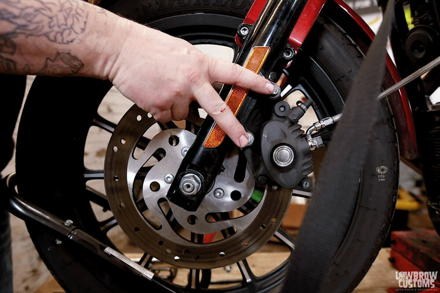 Knoble Tech Tips-How To Replace a Front Brake Rotor on a 2012 Harley-Davidson Sportster-5