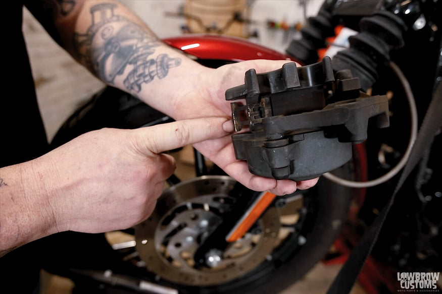 Knoble Tech Tips How To Inspect and Change Your Front Brake Pads On A Harley-Davidson Sportster-10