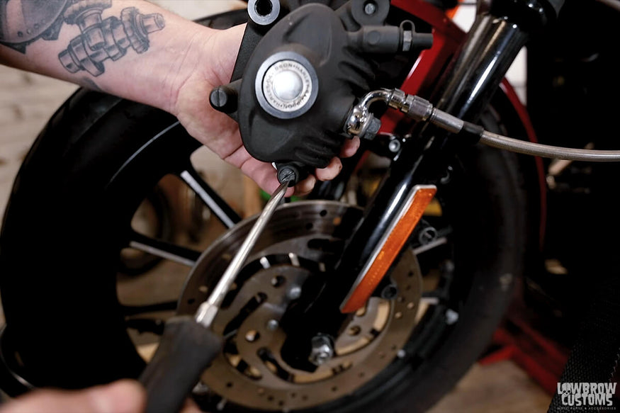 Knoble Tech Tips/ How To Inspect and Change Your Front Brake Pads On A Harley-Davidson Sportster-3
