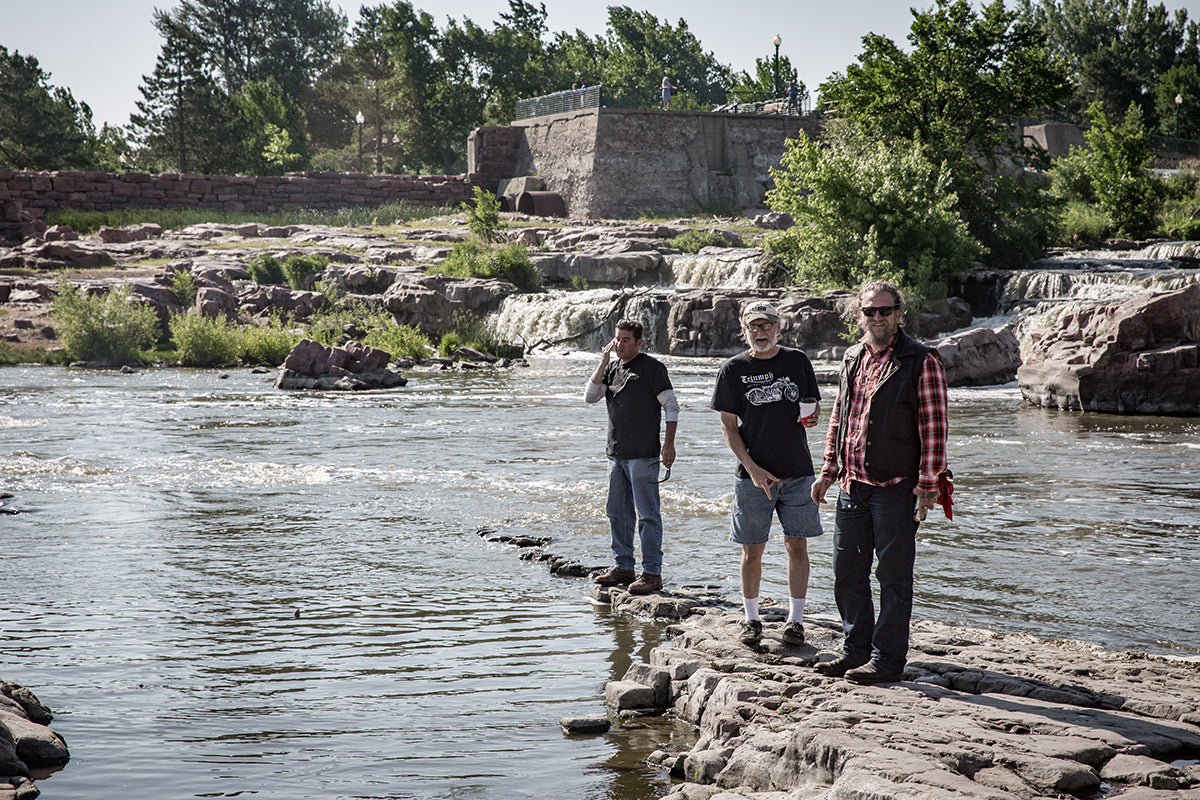 Greg, Denny, and Kyle checking out Sioux Falls.