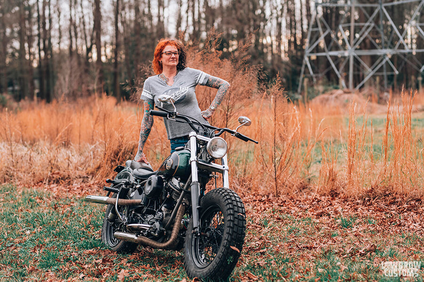 Lowbrow Customs Spotlight-Annette LaRue's 1958 Harley-Davidson FLH Duo Glide Panhead-Liam Kennedy Photos-26