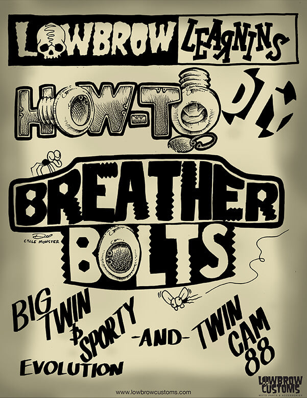 Lowbrow Learnins: How-To Install Lowbrow Customs Breather Bolts-1