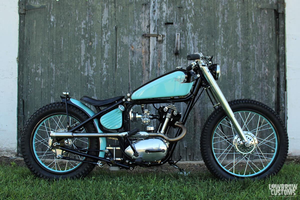 1958 Triumph T20 Tiger Cub built by Emmi Cupp.