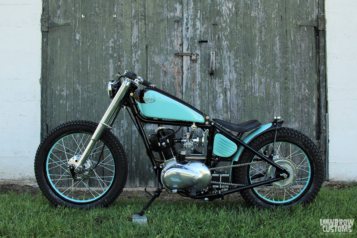 Emmi Cupp's Classic 1958 Triumph T20 Tiger Cub - B-side.