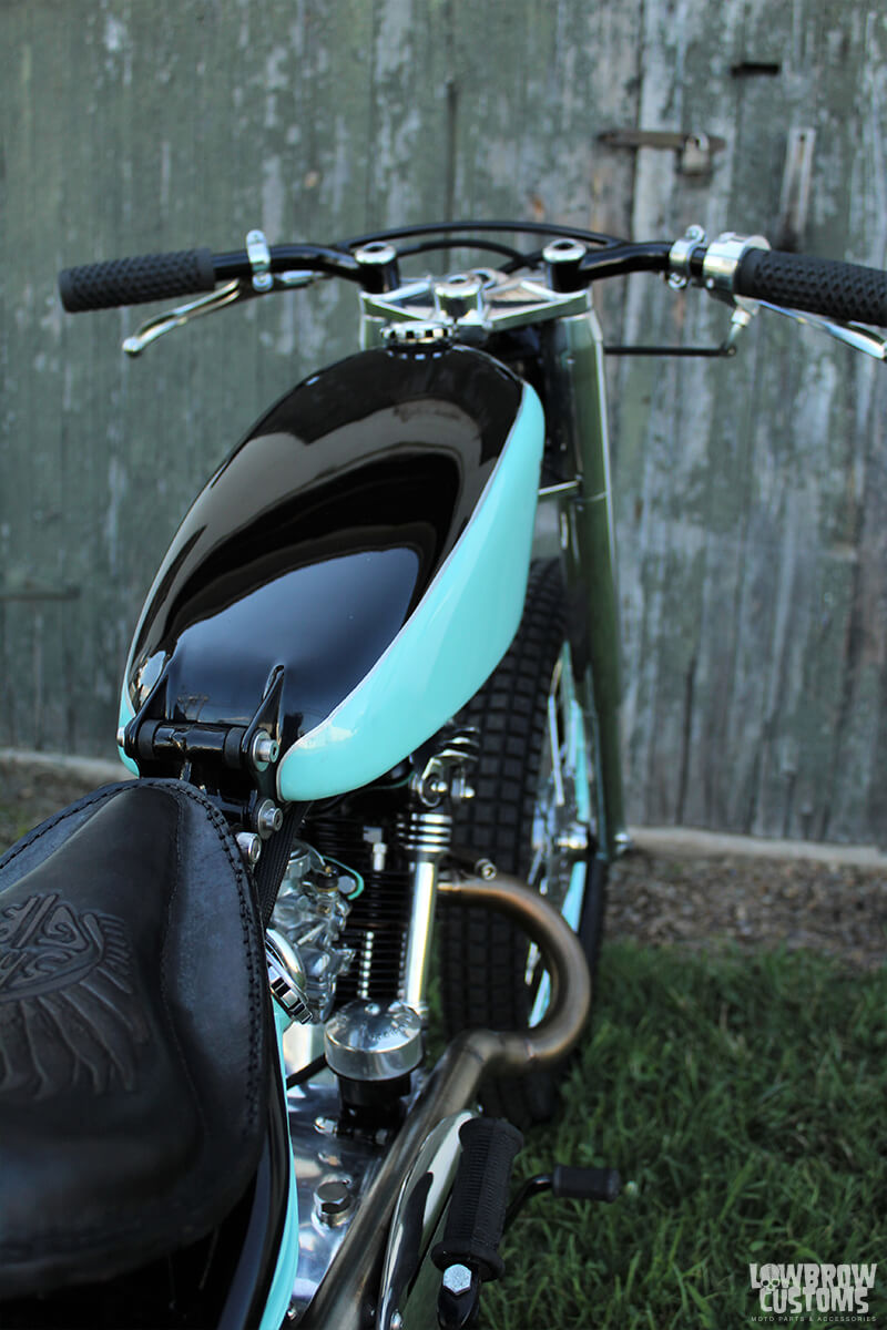 Custom gas tank - 1958 Classic Triumph T20 Tiger Cub Model