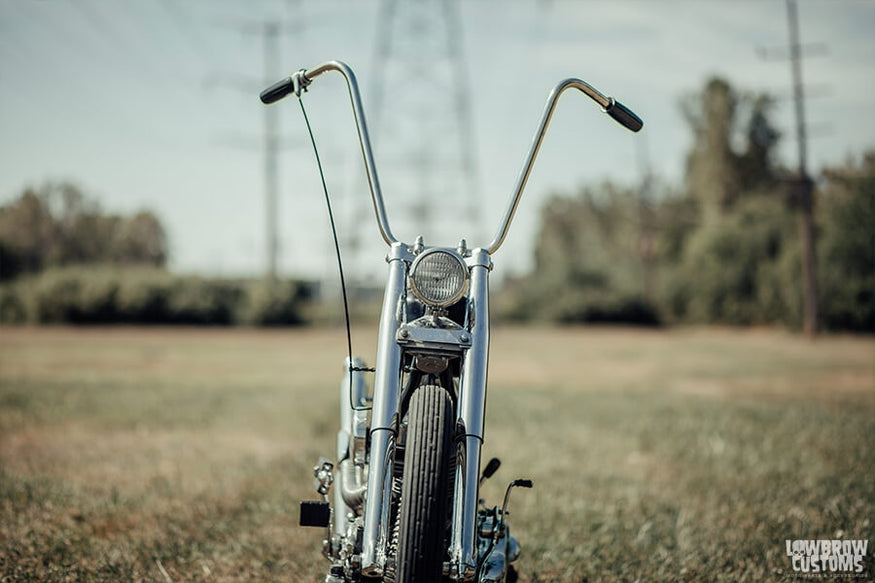 The front end was carefully modified for this build, with the MCM fork shrouds (meant for a vintage Triumph) really setting it apart.