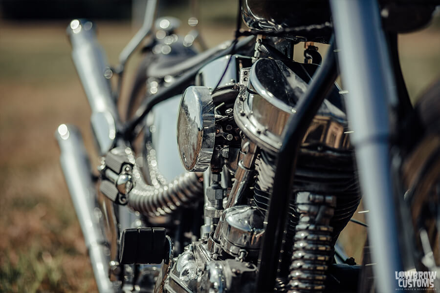 1962 Panhead, 74 cubic inch engine.