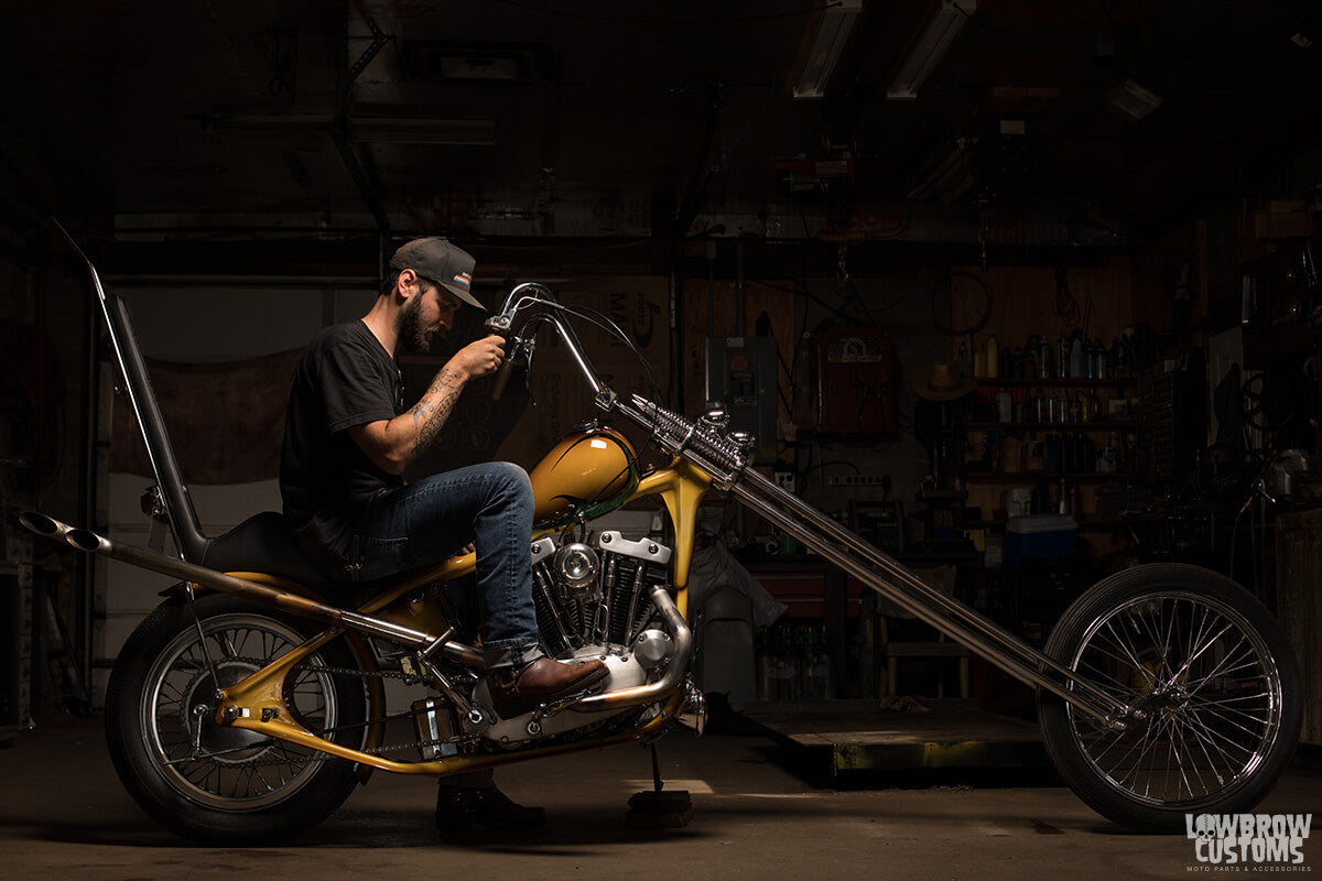 John and his 1977 Ironhead chopper