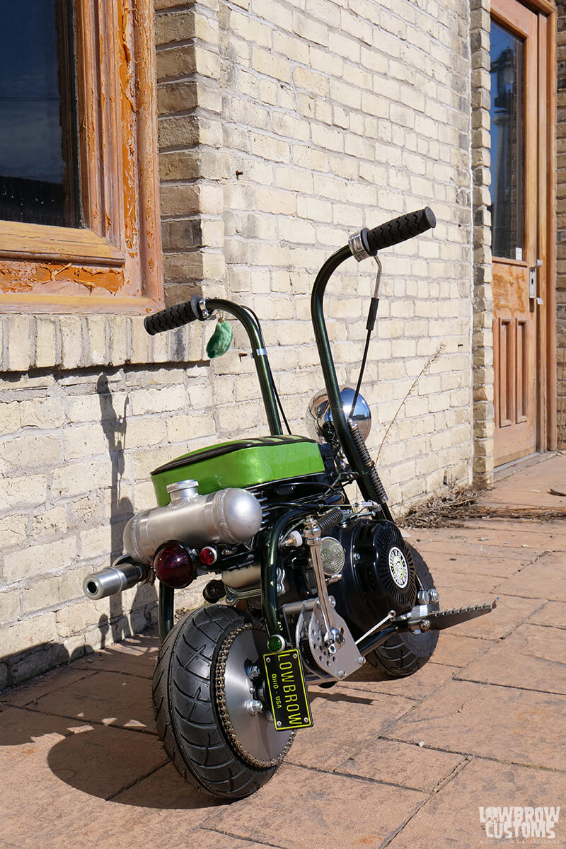 Lowbrow Spotlight: Meet Dowie “Dutch” Soetenga And His Micro Mini Bike "The Lil Green Hornet"-16