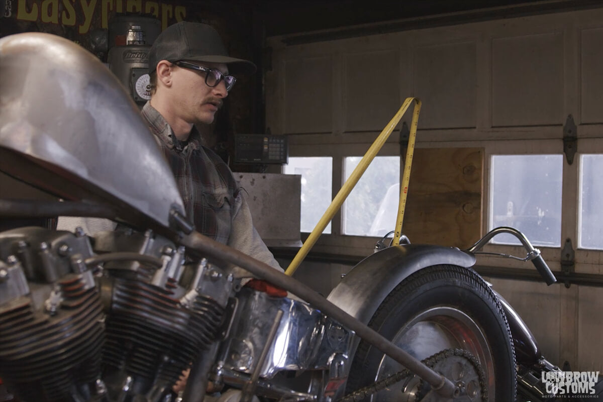 Making a Custom Sissy Bar - Ian Olsen's Harley-Davidson Shovelhead Build - Part 5 - Geared Science-5