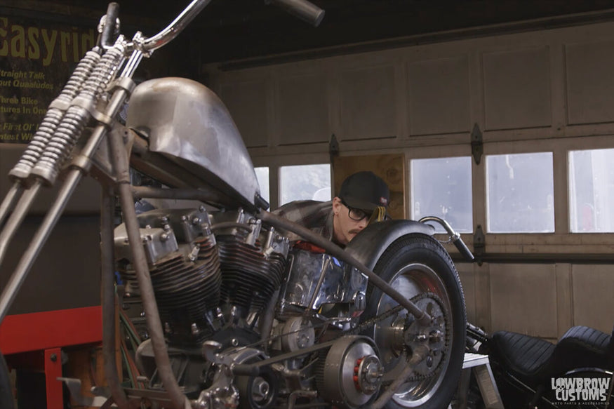 Making a Custom Sissy Bar - Ian Olsen's Harley-Davidson Shovelhead Build - Part 5 - Geared Science-7