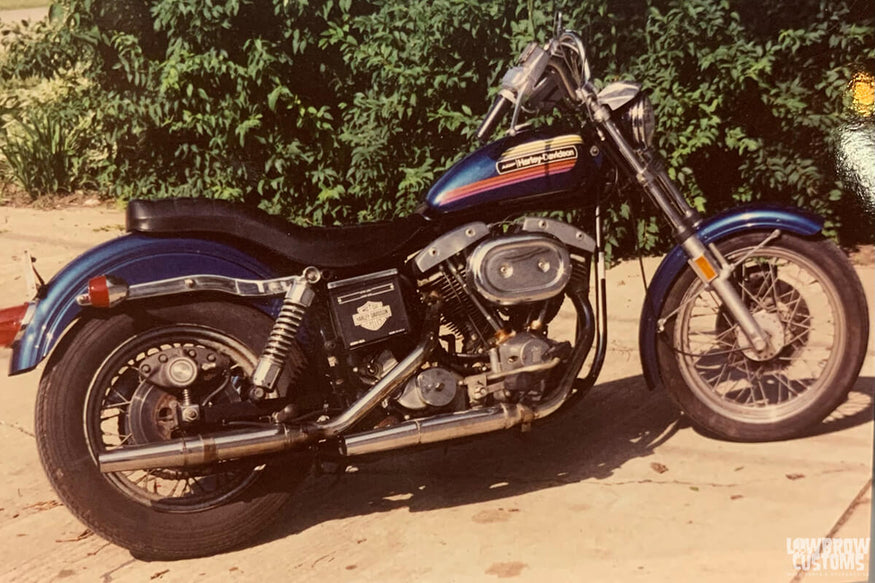 1974 Harley Shovelhead photo from when it was bought brand new