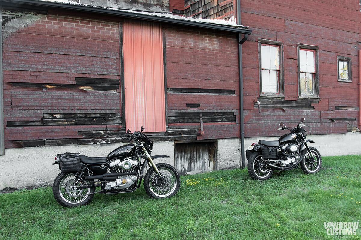 Off Road Sportsters: Garage-Built Harley Sportster Adventure Bikes-35