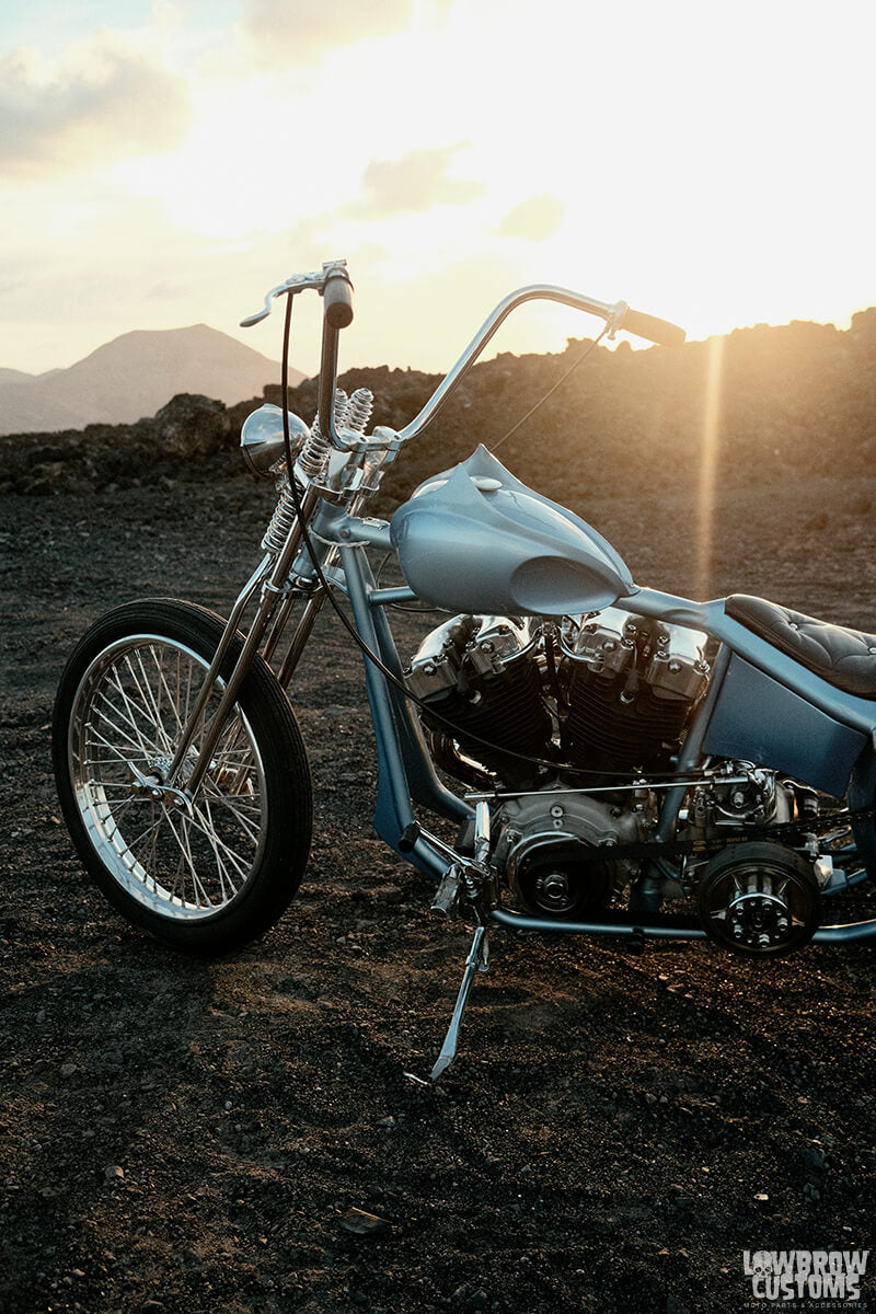 Meet Lorenzo Cisi And His 1978 Harley-Davidson FLH Chopper Named Blue Haze-27
