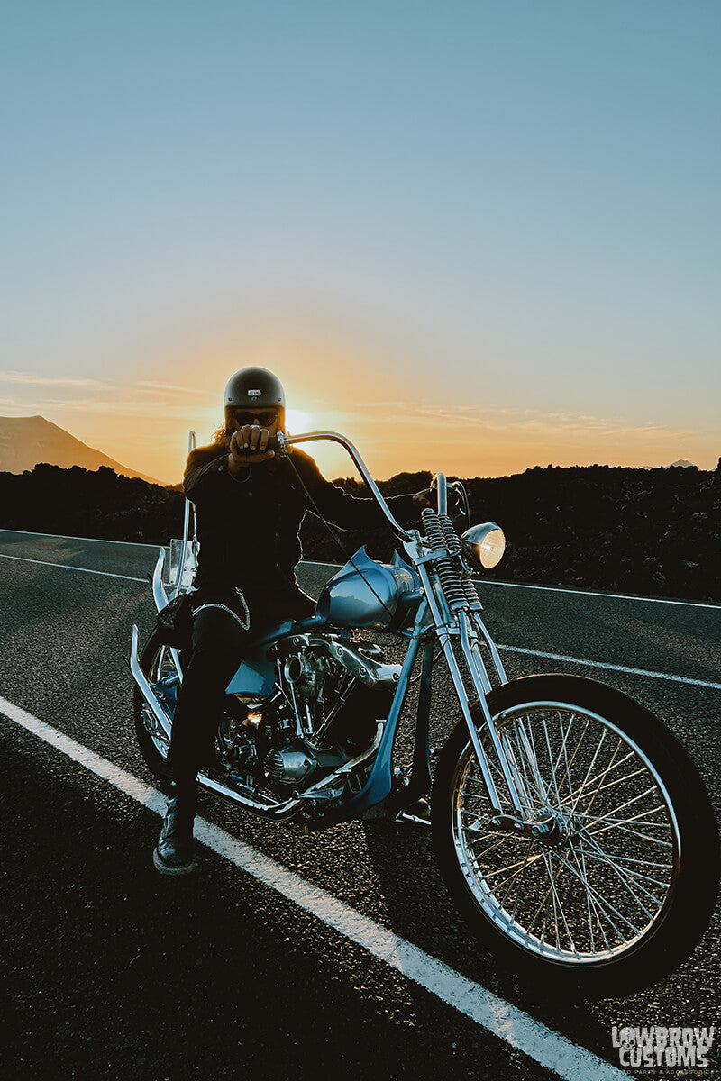 Meet Lorenzo Cisi And His 1978 Harley-Davidson FLH Chopper Named Blue Haze-33