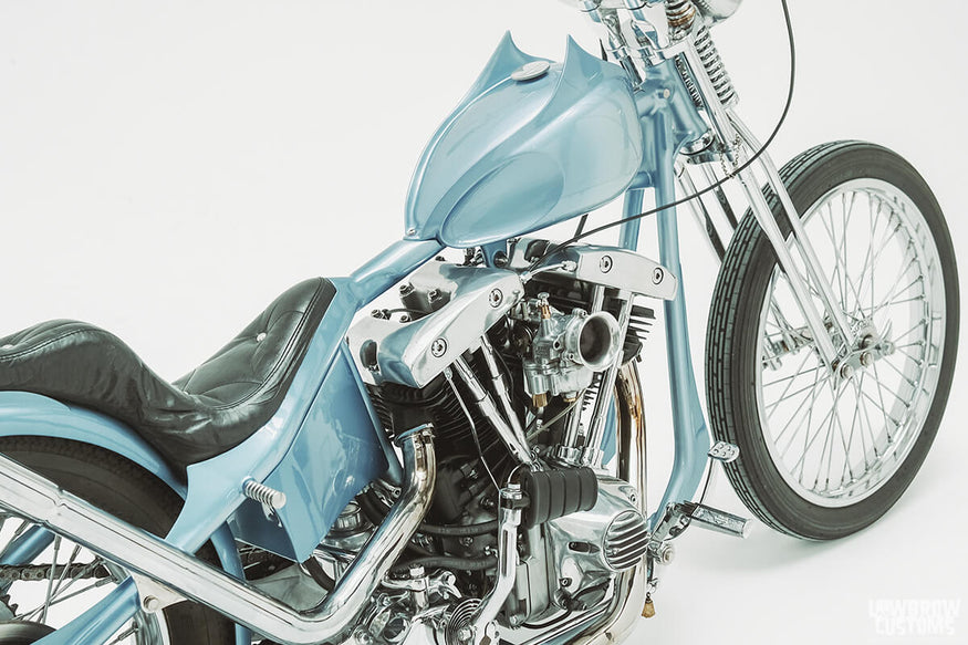 Meet Lorenzo Cisi And His 1978 Harley-Davidson FLH Chopper Named Blue Haze-3