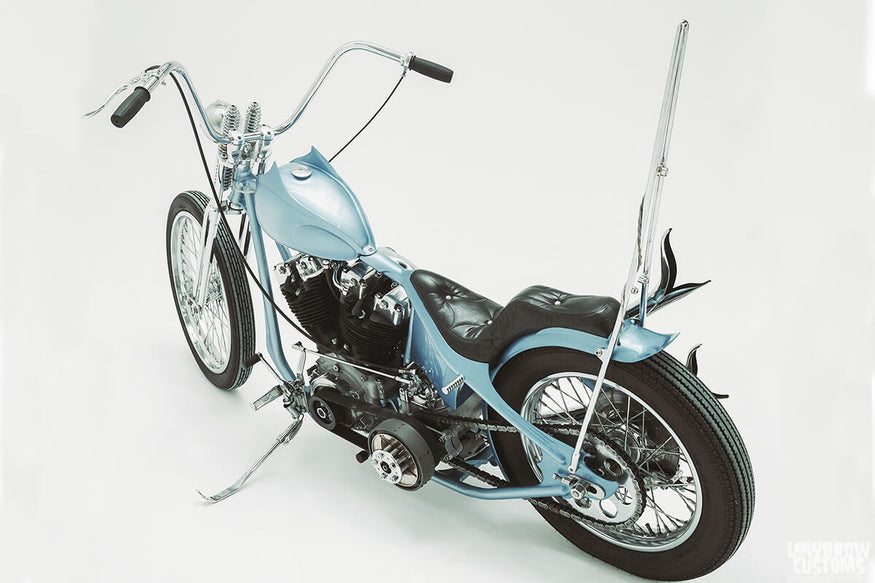 Meet Lorenzo Cisi And His 1978 Harley-Davidson FLH Chopper Named Blue Haze-4