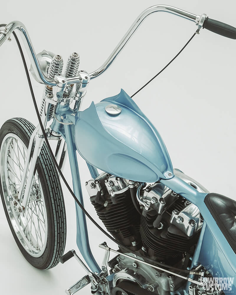 Meet Lorenzo Cisi And His 1978 Harley-Davidson FLH Chopper Named Blue Haze-6