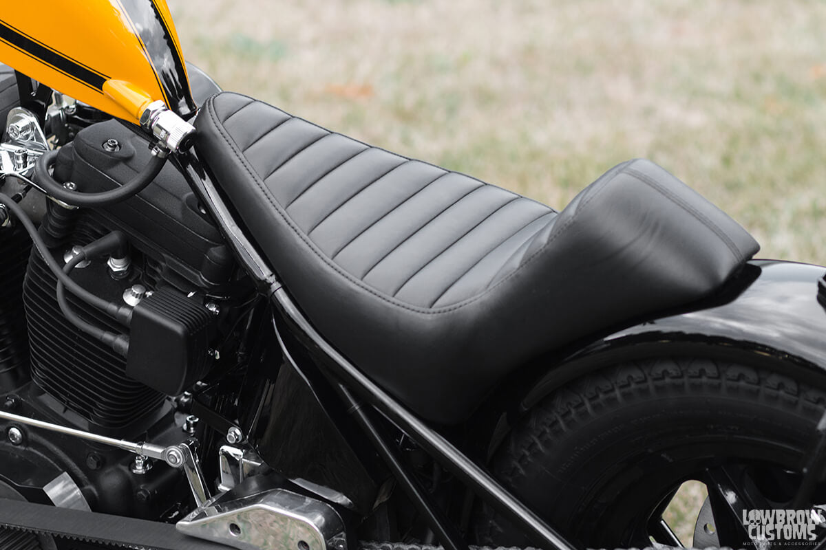 Meet Tim Statt of Gigacycle Garage And His 1992 Harley-Davidson EVO Chopper Named The Yellow Boss Chop-28